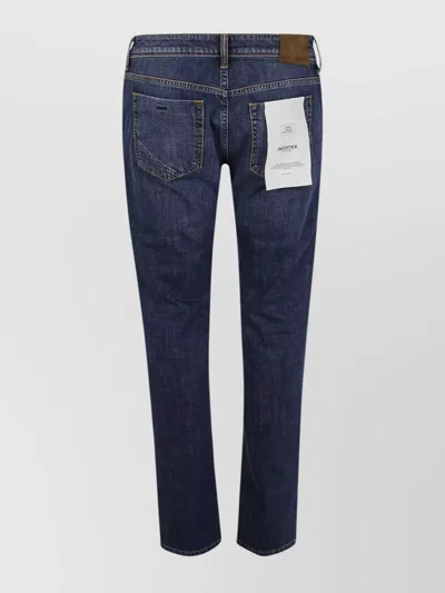 Incotex Stretch Denim Trousers Five Pockets In Blue
