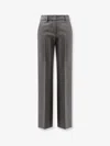 Incotex Stretch Virgin Wool Trousers In Gray