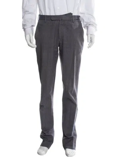 Pre-owned Incotex Striped Pants In Gray