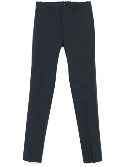Incotex Striped Trousers In Blue