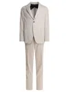 Incotex Tailored Suit With Buttoned Cuffs And Front Pockets In Beige
