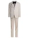 Incotex Tailored Suit With Buttoned Cuffs And Front Pockets In Beige