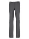 Incotex Straight Leg Trousers With Pockets And Belt Loops In Gray