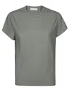Incotex Grey Cotton T-shirt In Green