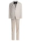 Incotex Tailored Suit With Buttoned Cuffs And Front Pockets In Neutral