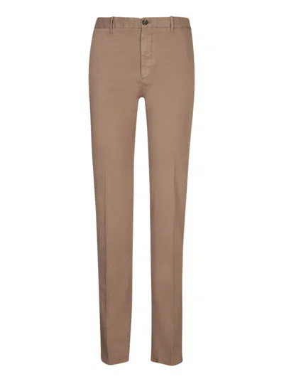 INCOTEX INCOTEX TAILORED BEIGE TROUSERS