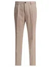 Incotex Tailored Trousers With Pockets And Loops In Pink