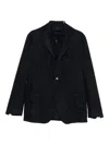 Incotex Three-button Patch-pocket Blazer In Black