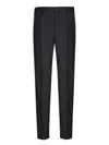 Incotex Tailored Blue Trousers With Adjustable Waistband In Blue