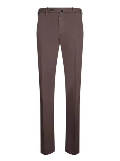Incotex Tailored Brown Trousers With Comfortable Cotton-elastane Blend