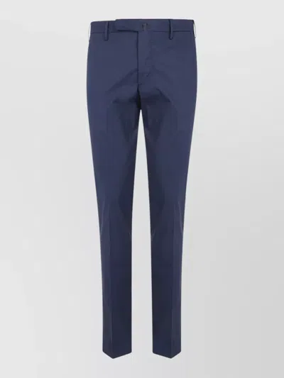 Incotex Tailored Chino Trousers Back And Side Pockets In Blue