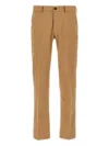 Incotex Cotton Trousers With Back Pocket And Belt Loops