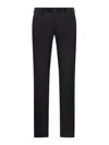 Incotex Tailored Cotton Trousers In Black
