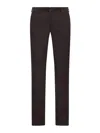 Incotex Tailored Cotton Trousers In Black