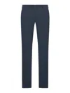 Incotex Tailored Cotton Trousers In Blue