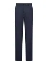 Incotex Tailored Cotton Trousers In Blue