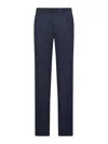 Incotex Tailored Cotton Trousers In Blue