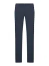 Incotex Tailored Cotton Trousers In Blue