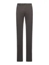 Incotex Tailored Cotton Trousers In Brown