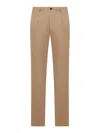 Incotex Tailored Cotton Trousers In Brown