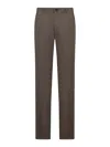 Incotex Tailored Cotton Trousers In Brown
