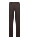 Incotex Tailored Cotton Trousers In Brown