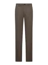 Incotex Tailored Cotton Trousers In Brown