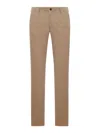 Incotex Tailored Cotton Trousers In Brown