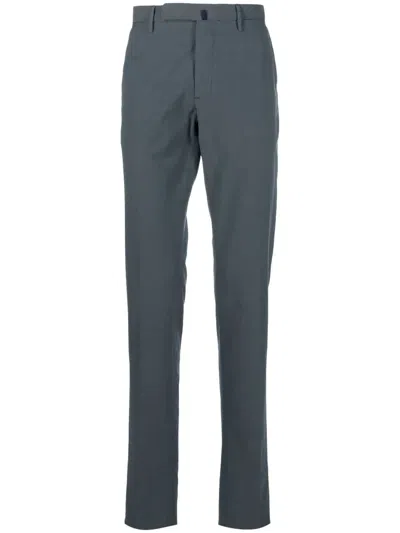 Incotex Tailored Dot-detail Trousers In Blue