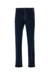 Incotex Tailored Fit Corduroy Trousers With Zip In Blue