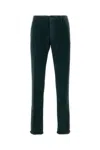 Incotex Tailored Fit Corduroy Trousers With Zip In Green