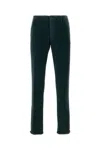 Incotex Tailored Fit Corduroy Trousers With Zip In Green