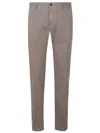 Incotex Tailored Fit Cotton Pants With Clean Silhouette In Gray