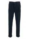 Incotex Tailored Flap Trousers In Blue
