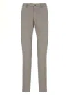 Incotex Tailored Grey Cotton Pants With Versatile Design In Gray