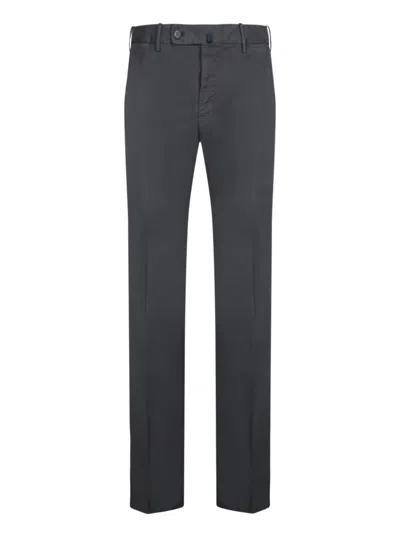 Incotex Tailored Grey Trousers With Classic Button Closure In Gray