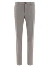 Incotex Tailored Grey Trousers With Straight-leg Cut In Gray