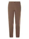 Incotex Trousers With Back And Side Pockets In Brown