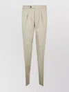 Incotex Tailored Pleated Front Trousers With Back Pockets In Neutral