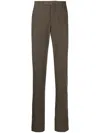 Incotex Tailored Straight Leg Trousers In 棕色