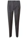 Incotex Tailored Straight-leg Trousers With Subtle Pleats In Gray