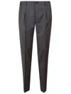Incotex Tailored Straight-leg Trousers With Subtle Pleats In Gray