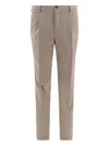 Incotex Tailored Trousers With Pleats And Pockets In Brown