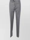 Incotex Tailored Trousers With Back Pockets And Belt Loops In Gray