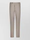 Incotex Tailored Trousers With Back Pockets And Belt Loops In Neutral