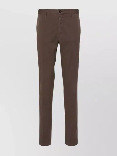 Incotex Tailored Trousers With Belt Loops And Pockets In Multi