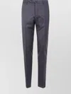 Incotex Tailored Trousers With Creased Design And Pockets In Blue
