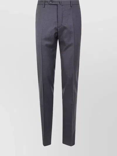 INCOTEX TAILORED TROUSERS WITH CREASED DESIGN AND POCKETS