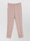 Incotex Tailored Trousers With Cuffed Hem And Pockets In Pink
