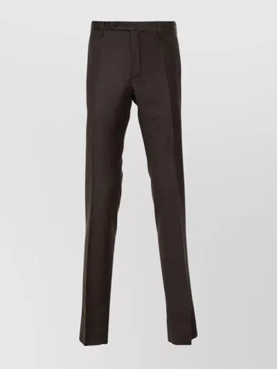 INCOTEX TAILORED TROUSERS WITH POCKETS AND BELT LOOPS